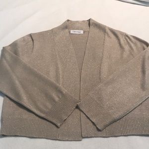 Calvin Klein sparkly holiday shrug